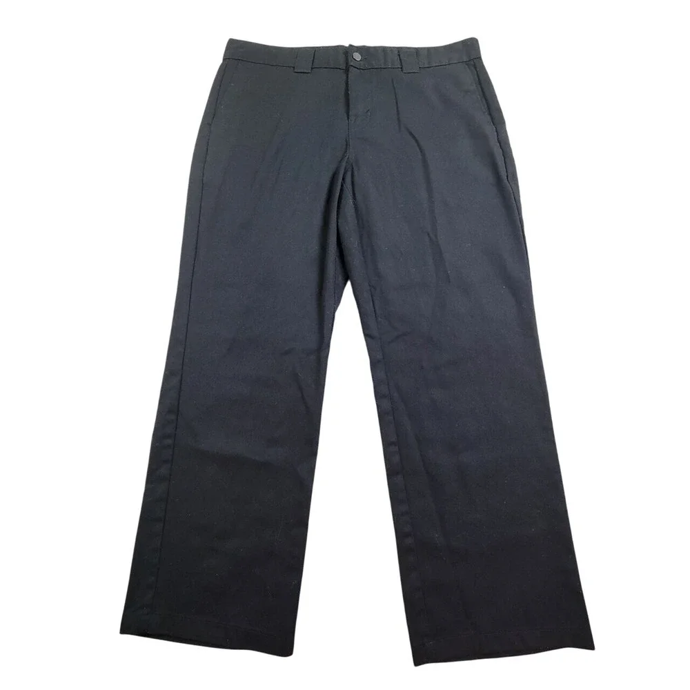 Brahma Carpenter Pants Men's 39X29 Black Workpants Flat Front Straight Canvas
